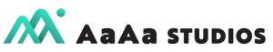 Privacy Policy logo for AaAa Studios which looks like two pyramids and sun.